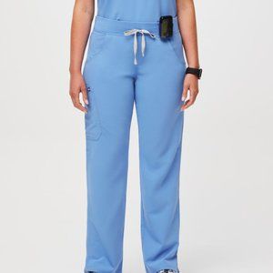 FIGS Women's Kade Cargo Scrub Pants in Ceil Blue, XSP